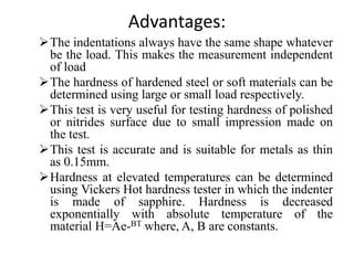 3 advantages of hardness testing|benefits of hardness testing.